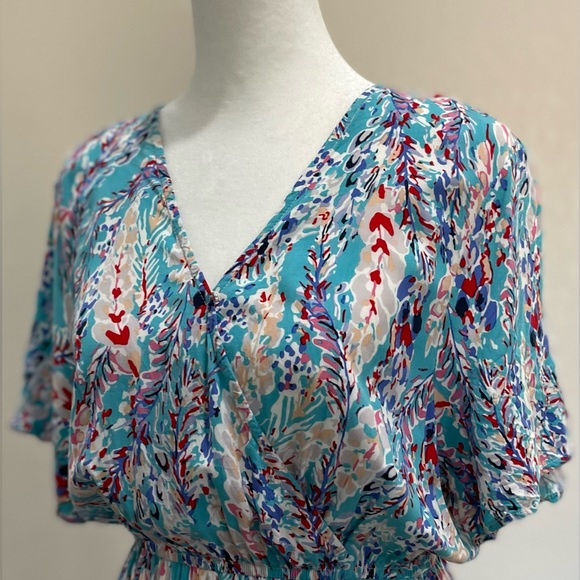 LIKE NEW 100% VISCOSE MAXI DRESS - Picture 3 of 7